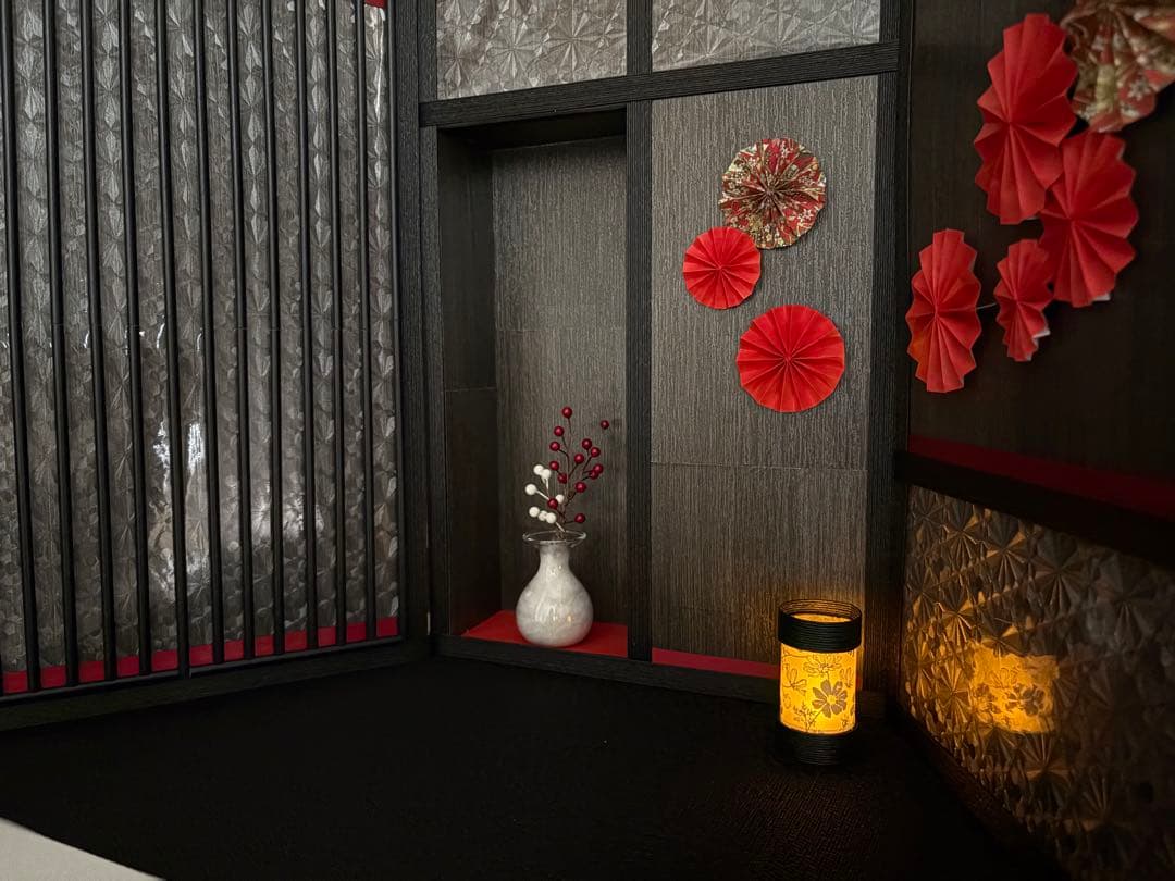 【！即購入OK！】背景ボード/ドールハウス/ミニチュア/和室/ひな祭り/五月人形