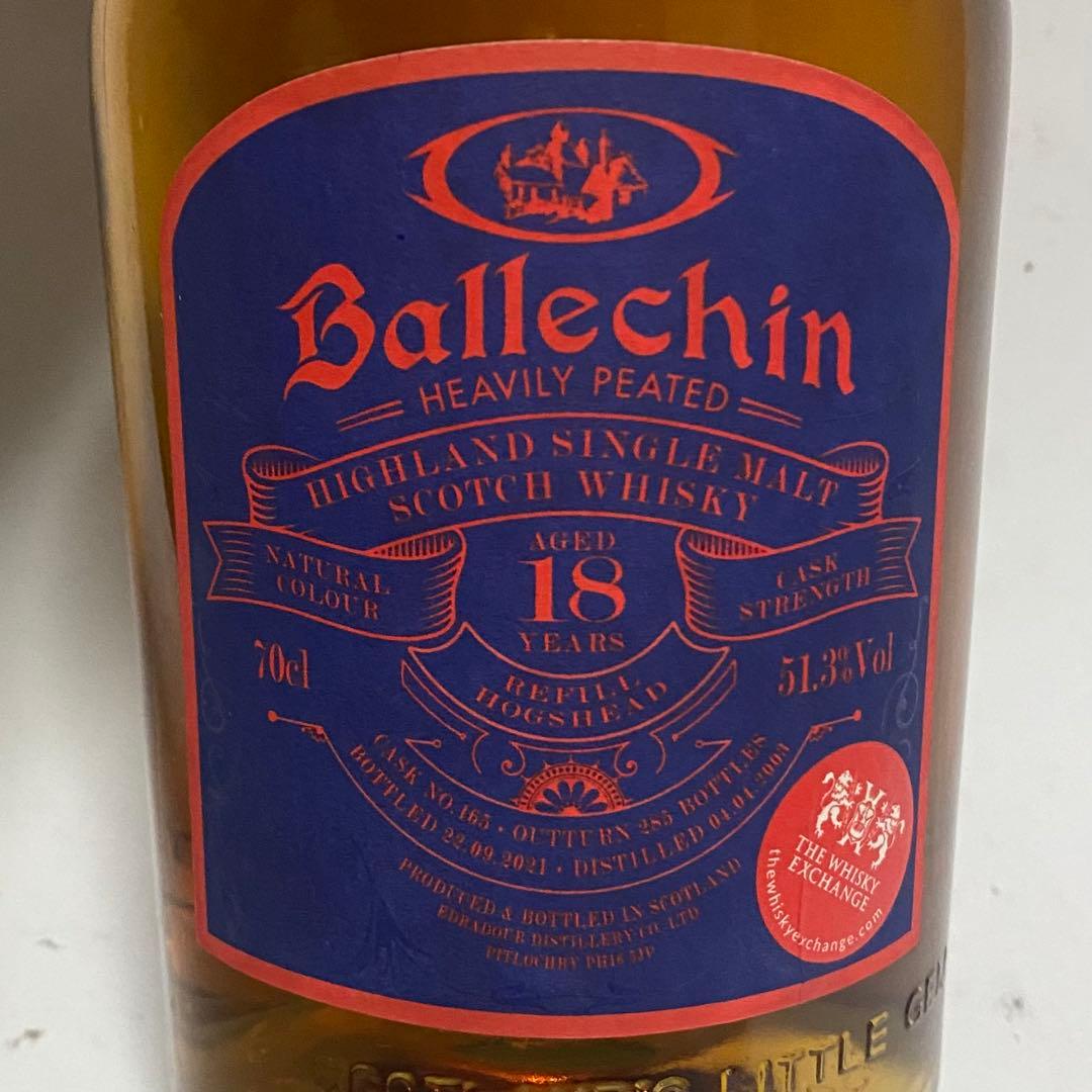 Ballechin 18年 for Whisky Exchange　バレッヒェン