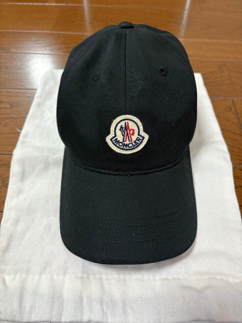 MONCLER ブラック ベースボールキャップ UNI 【未使用品】