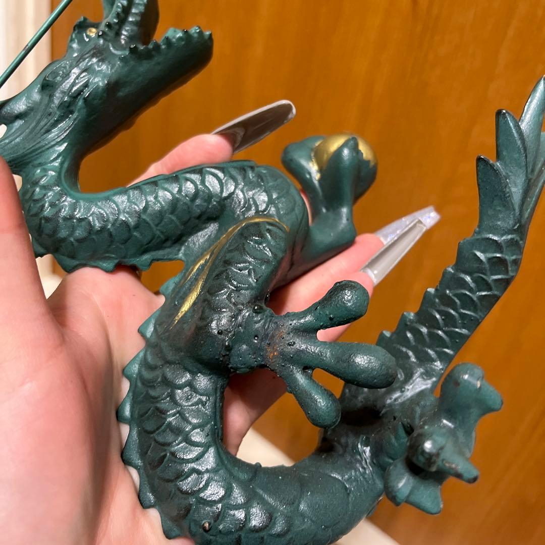 龍 昇龍 正義 金属 金属工芸 置物 オブジェ インテリア