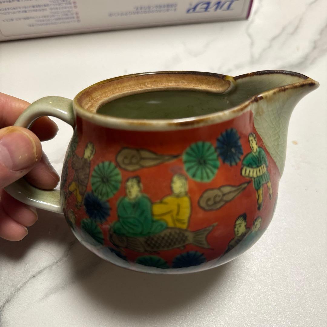 九谷 茶壷 急須 青木木米 古い茶碗