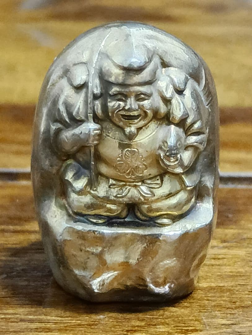 造幣局製 純銀 SILVER シルバー 1000 恵比寿天 像 置物 94.5g