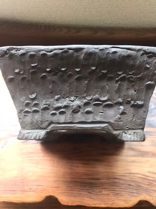 盆栽鉢　陶一作松皮手作り鉢盆栽鉢小品盆栽草物盆栽植木鉢古鉢ガーデニング多肉植物