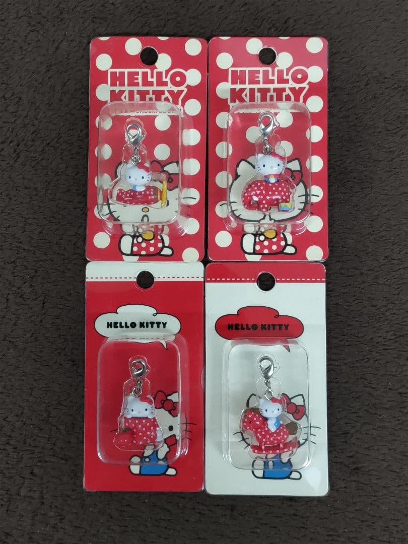 Hello Kitty ハローキティ ファスナーストラップ ドット 4種セット