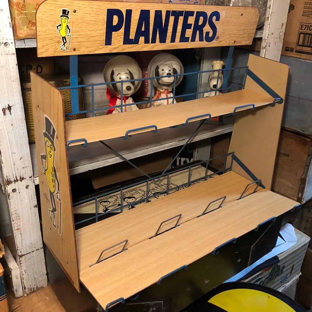 1970s PLANTERS Mr.ピーナッツ　ディスプレイラック　ビンテージ