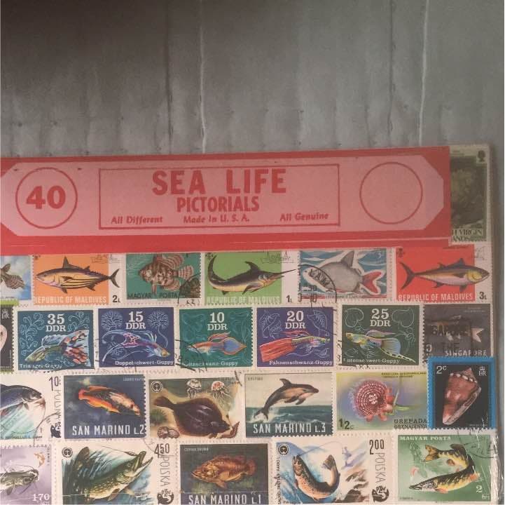 海外切手コレクション　Sea Life 海洋生物