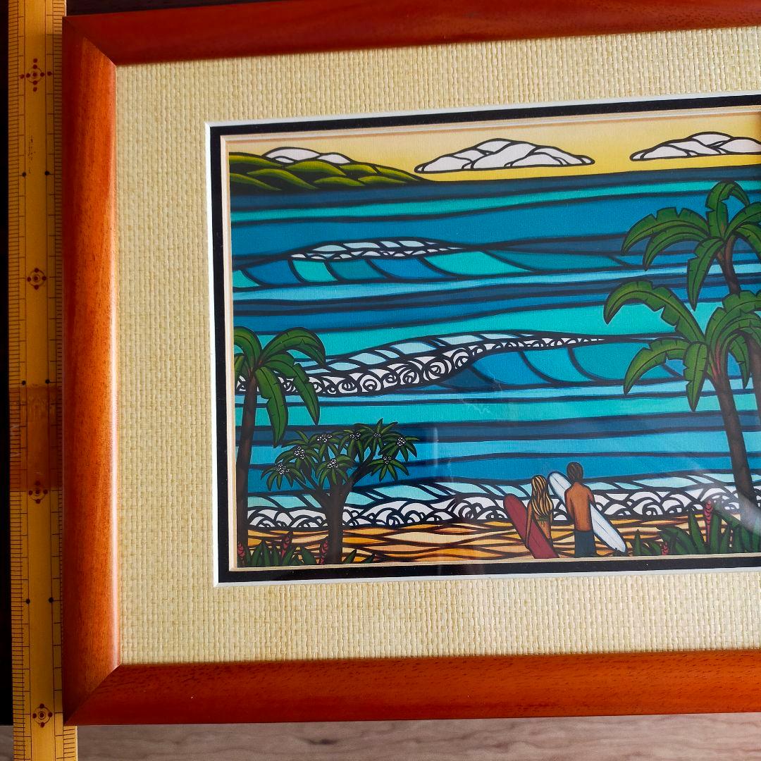 Heather Brown アートプリント直筆サイン入り　コアウッドフレーム付き