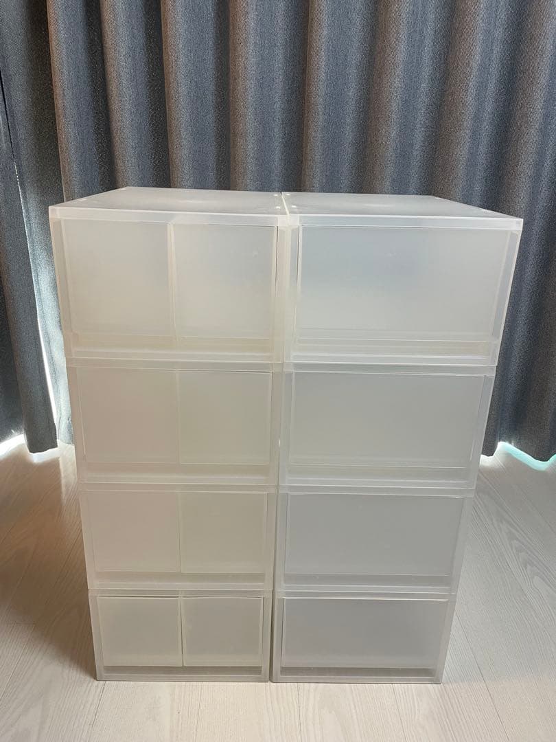 無印良品 ポリプロピレン 小物収納ケース大引出2個×4個、大×4個