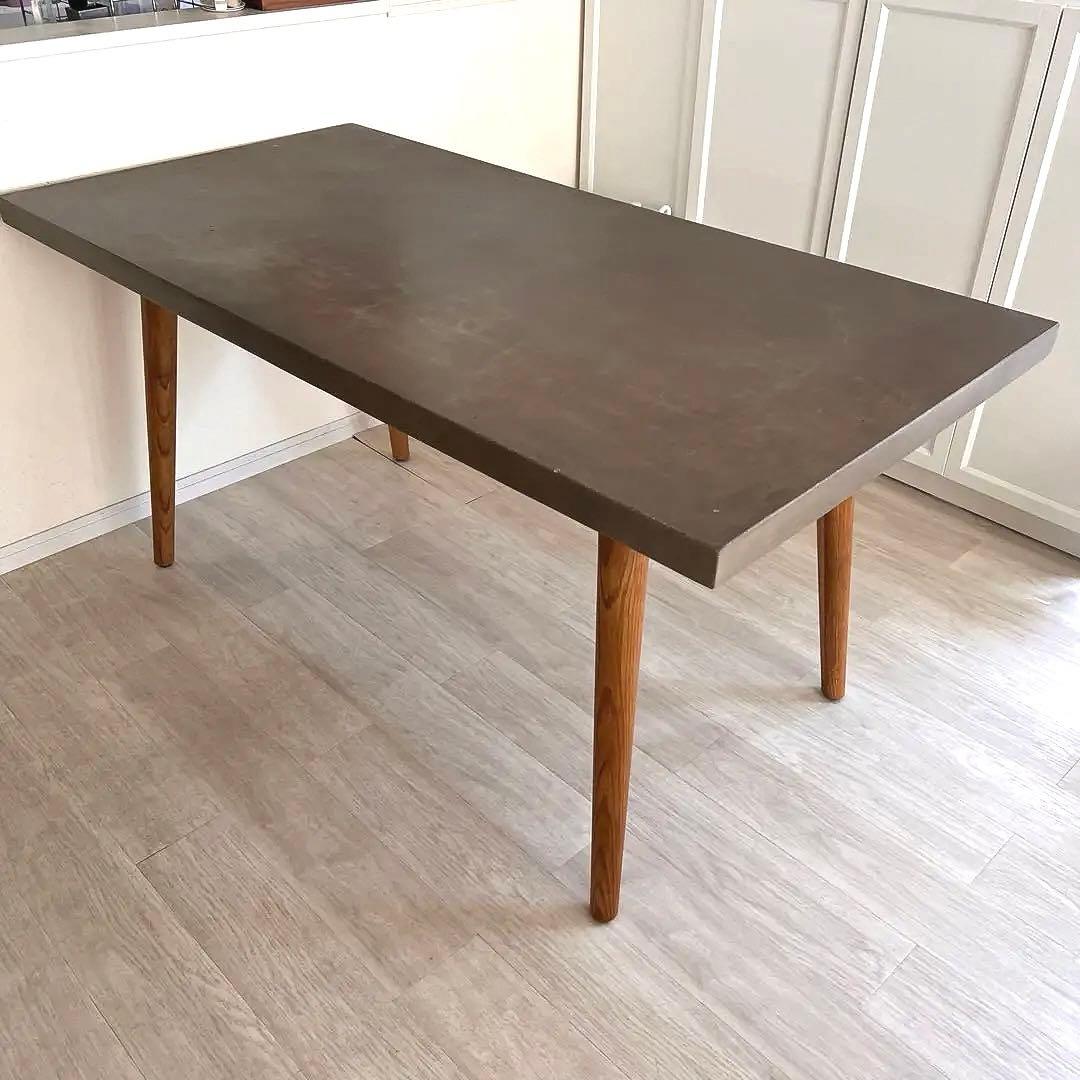 カーサヒルズ　コンクリート天板テーブル　160cm 4人掛け　モルタル