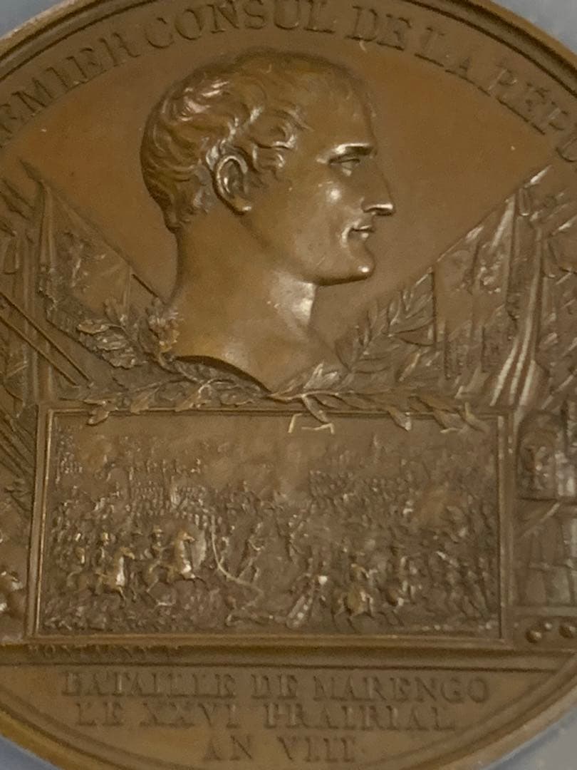 TOP POP❓ナポレオン　大型ブロンズメダル バトル・オブ・マレンゴ
