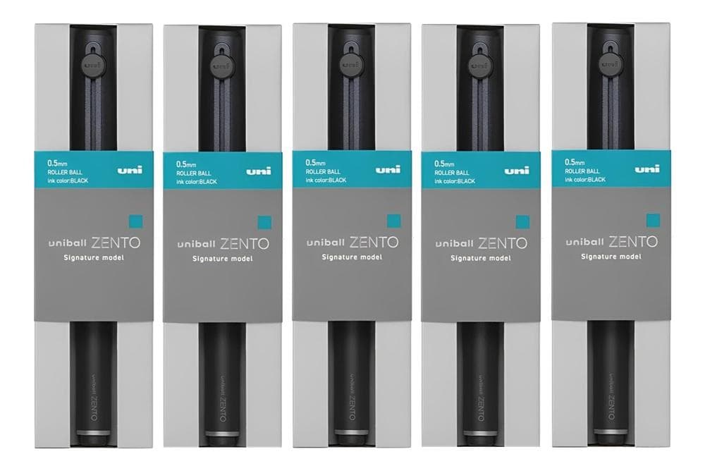 ブラック 5本セット ユニボール ゼント zento シグニチャーモデル