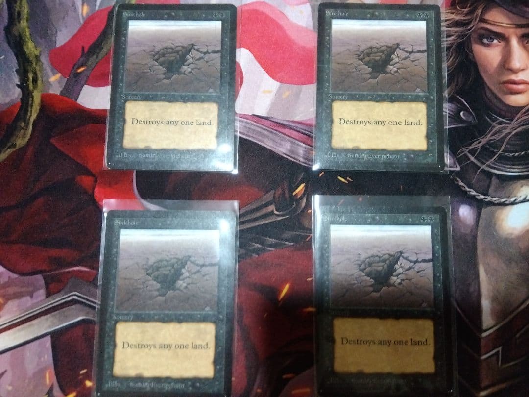 MTG Sinkhol 陥没孔 英語 ベータ 4枚セット