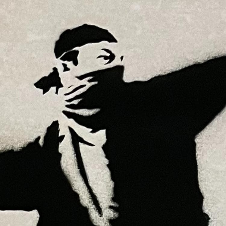The World of Banksy Flower Thrower/ポスター