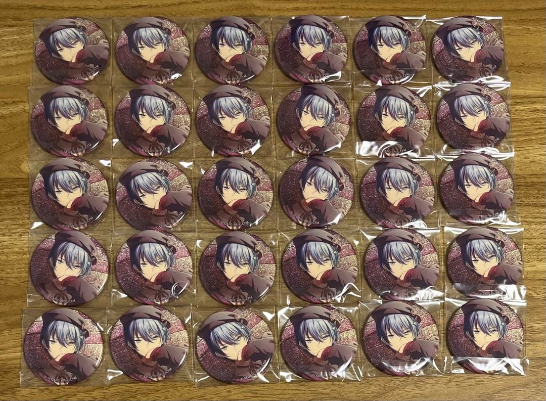 プロセカ　グリッター缶バッジ　vol.40 b 青柳冬弥