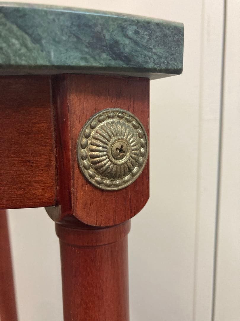 大理石　花台　コンソールテーブル　コーナー用