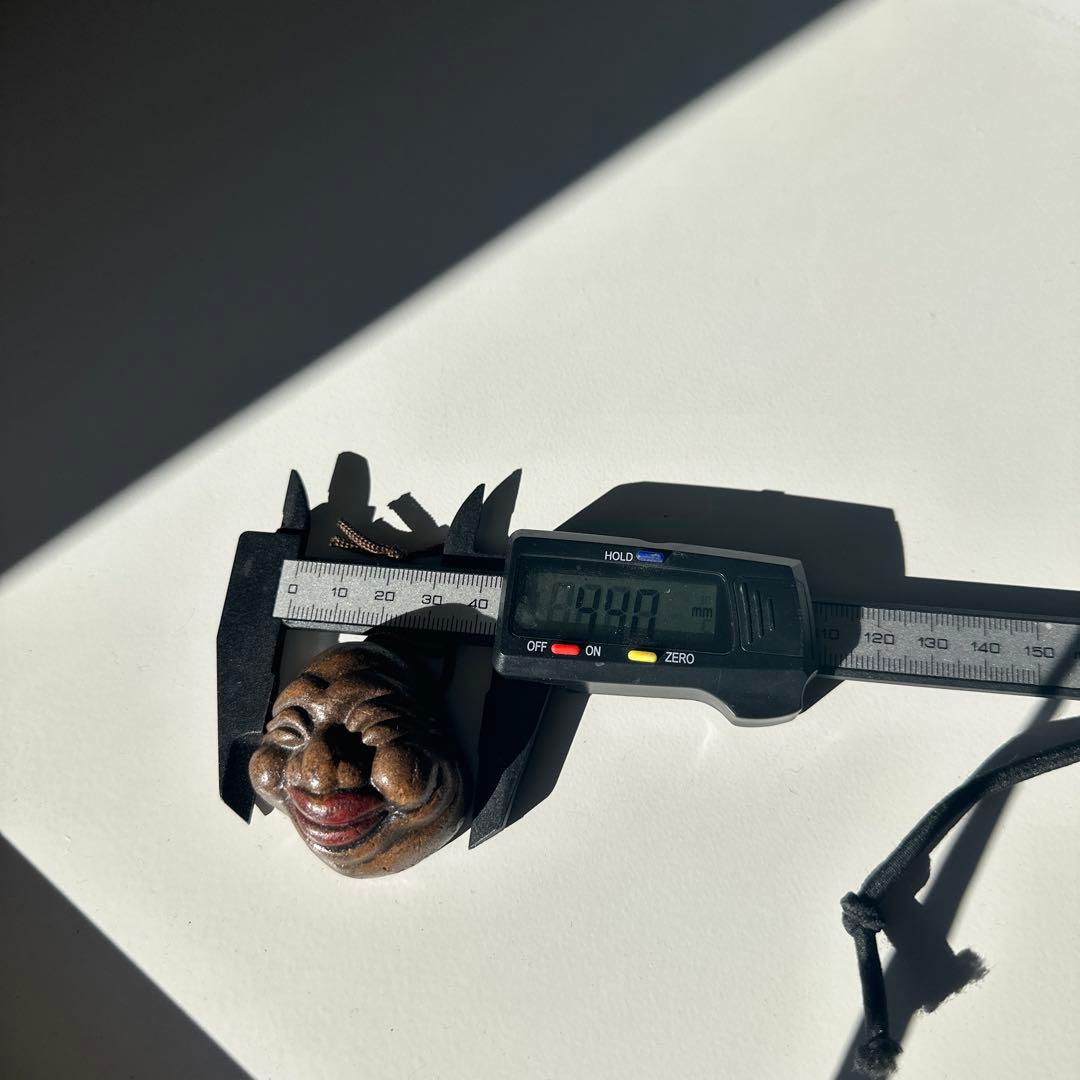 根付　陶器製　恵比寿様