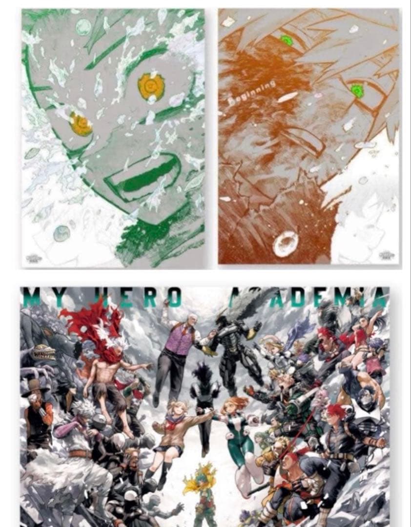 【ラスト1点】　ヒロアカ原画展 ポスター3種セット 新品未開封