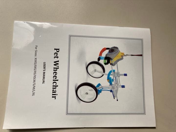 ペット車椅子　２輪歩行器　XＬサイズ