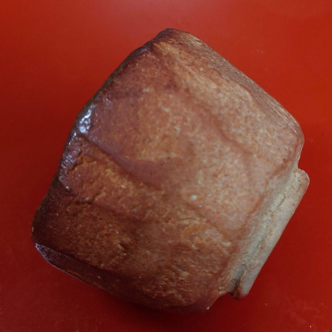 小森松庵　信楽ぐい呑　松菴　緋色