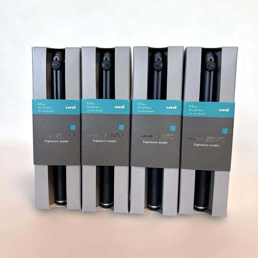 uniball ZENTO シグニチャーモデル　ブラック 4本セット