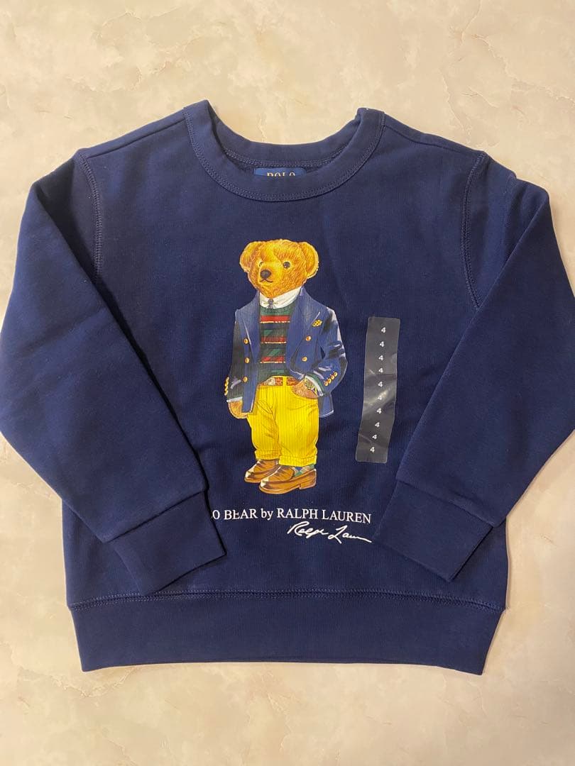 【新品タグ付き】Polo Ralph Lauren トレーナー 4歳 ネイビー