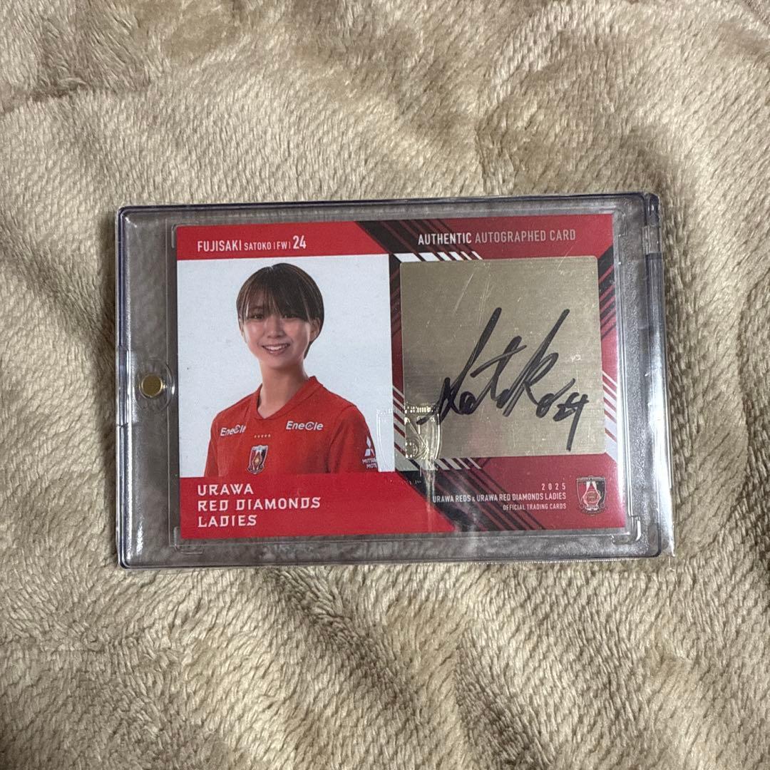 三菱重工浦和レッズレディース 藤崎智子 直筆サイン入り トレカ