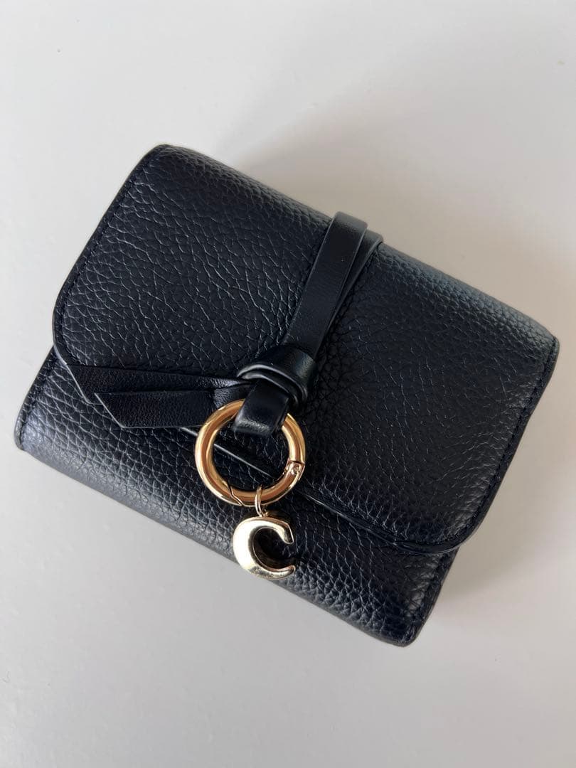 美品　Chloé ブラック 三つ折り財布　クロエ