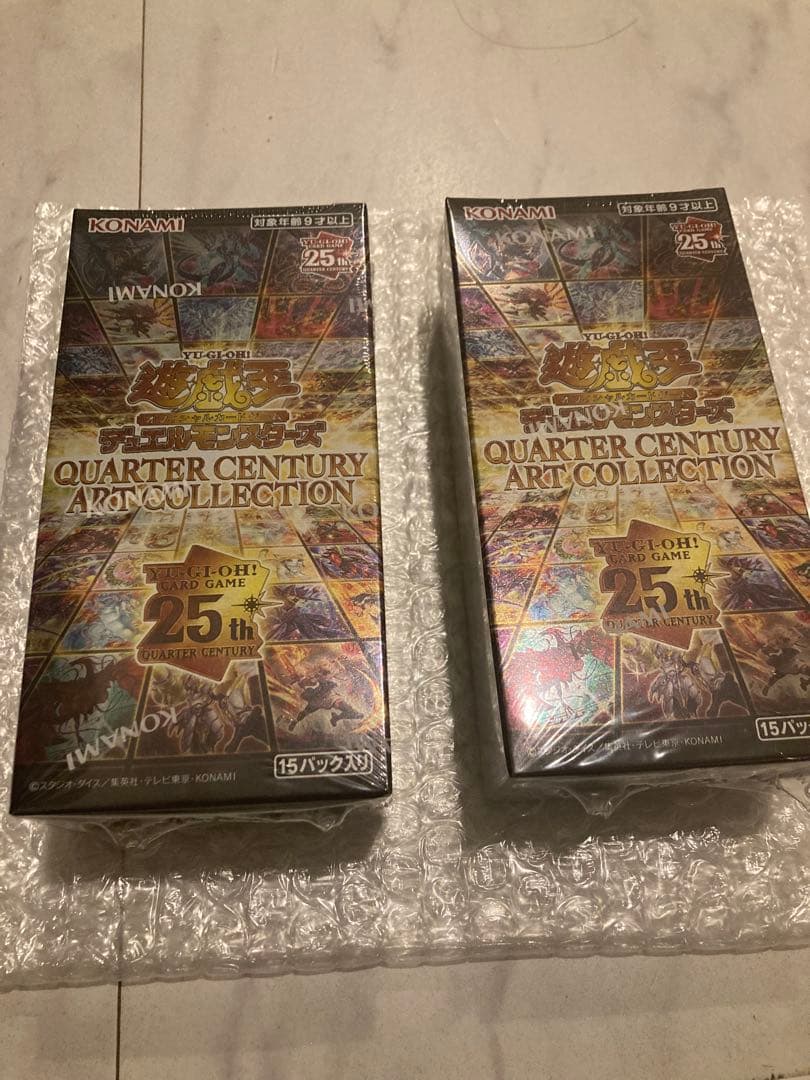 遊戯王QUARTER CENTURY ARTCOLLECTION★未開封2BOX