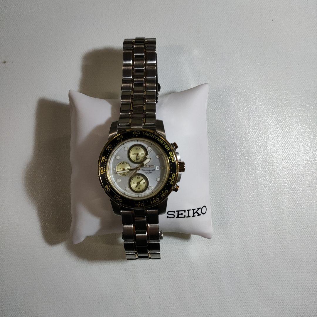 SEIKO タキメーター付き腕時計