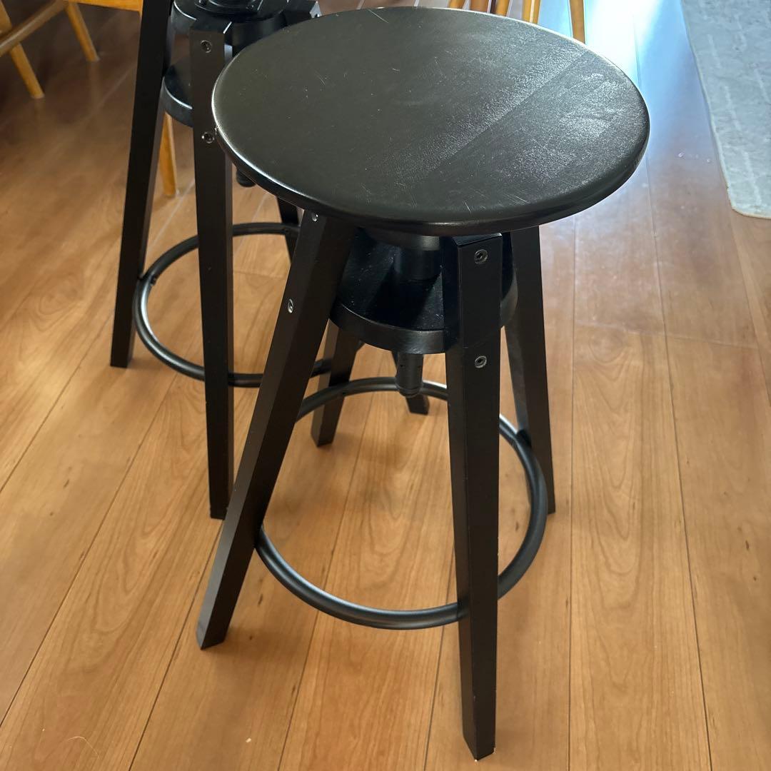 IKEA イケア DALFRED バースツール2脚 カウンターチェア ハイチェア