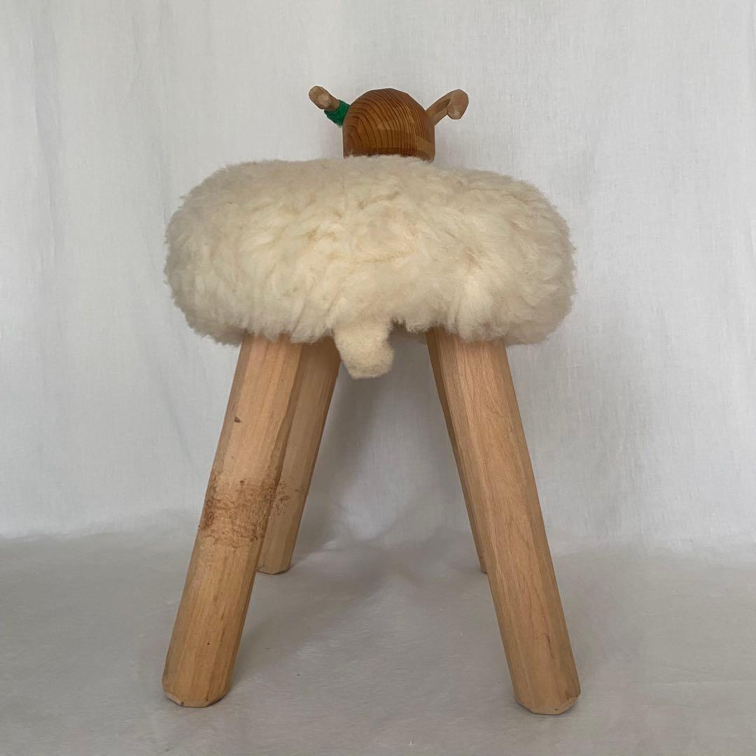 羊のスツール オブジェ 置物
