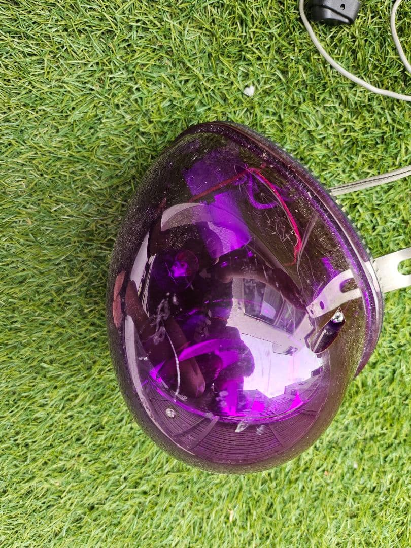 回転灯　パトライト　紫　イベントバイク