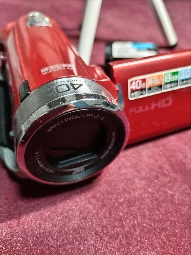 【使用回数 3回】JVC フルHD ビデオカメラ 充電のコード以外ありません