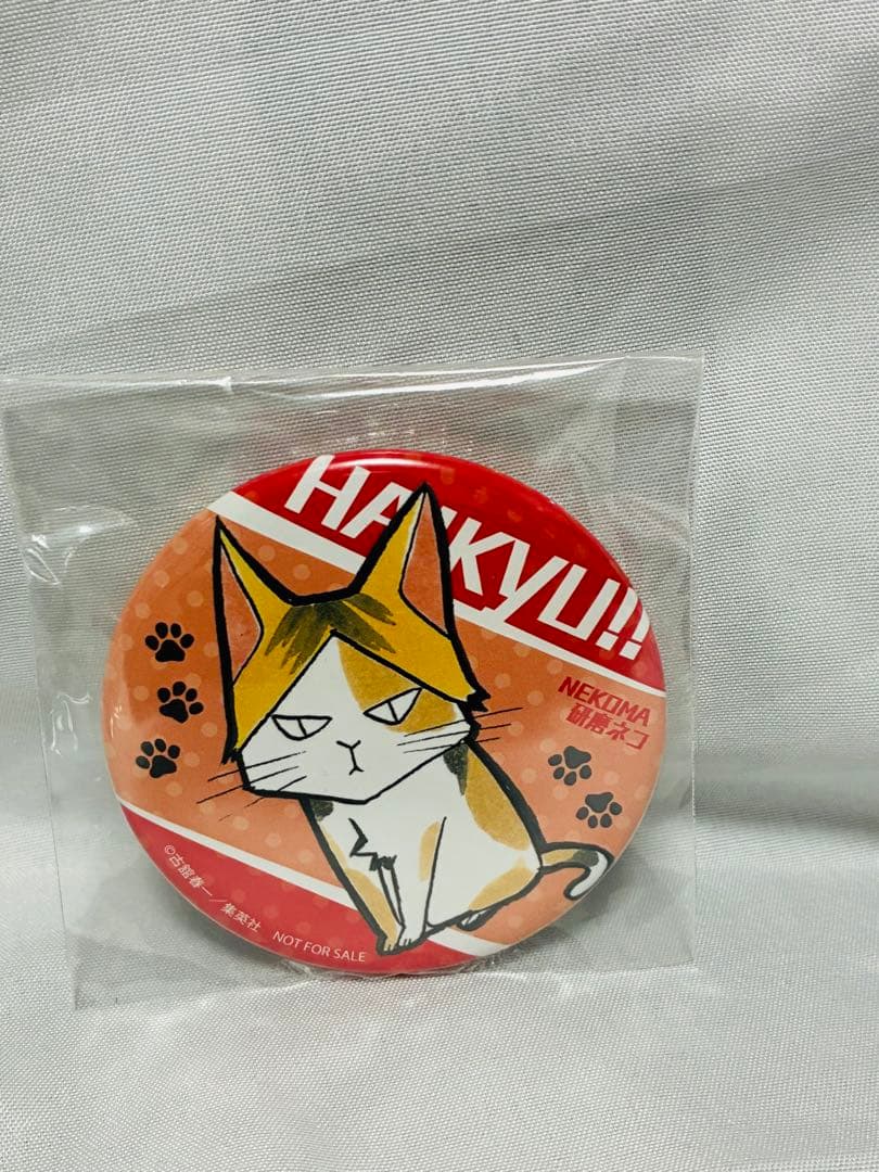 ハイキュー 孤爪研磨 研磨ネコ 缶バッジ 激レア動物Ver. 懸賞 当選