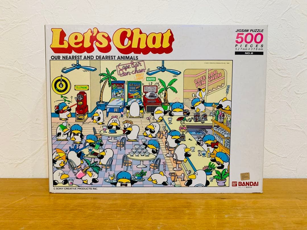 ミ*ツ様 k1123-34★当時物 レトロ Let's Chat 500 ジグソ
