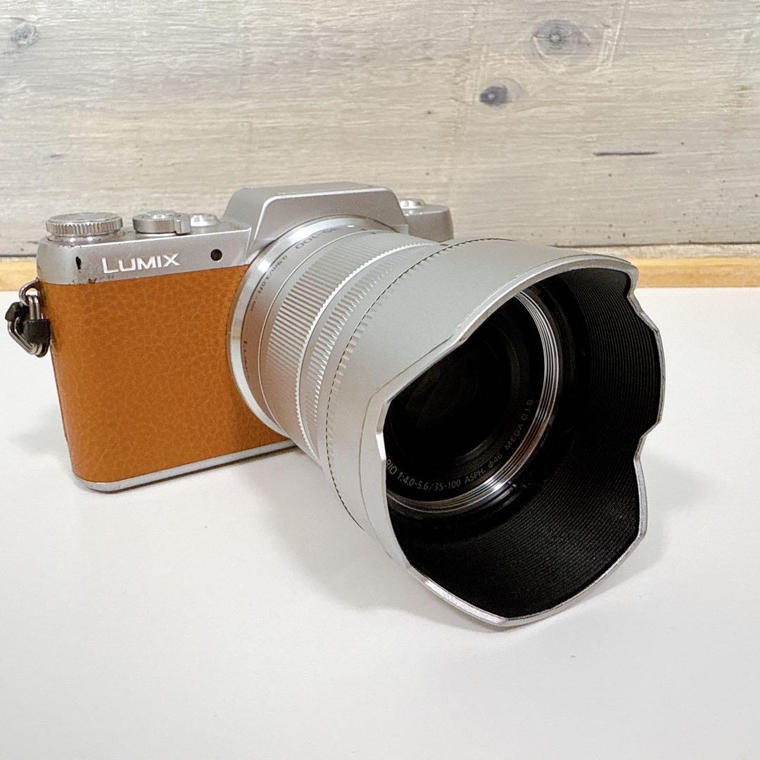 【人気色✨動作確認済】LUMIX GF7 ダブルレンズ ミラーレス一眼 デジカメ