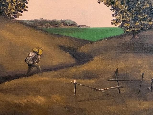 9/6～7限定特価❣️【物故 重鎮】能仲ヤツヲ◆油彩Ｆ８号◆評価 ２２万円／号