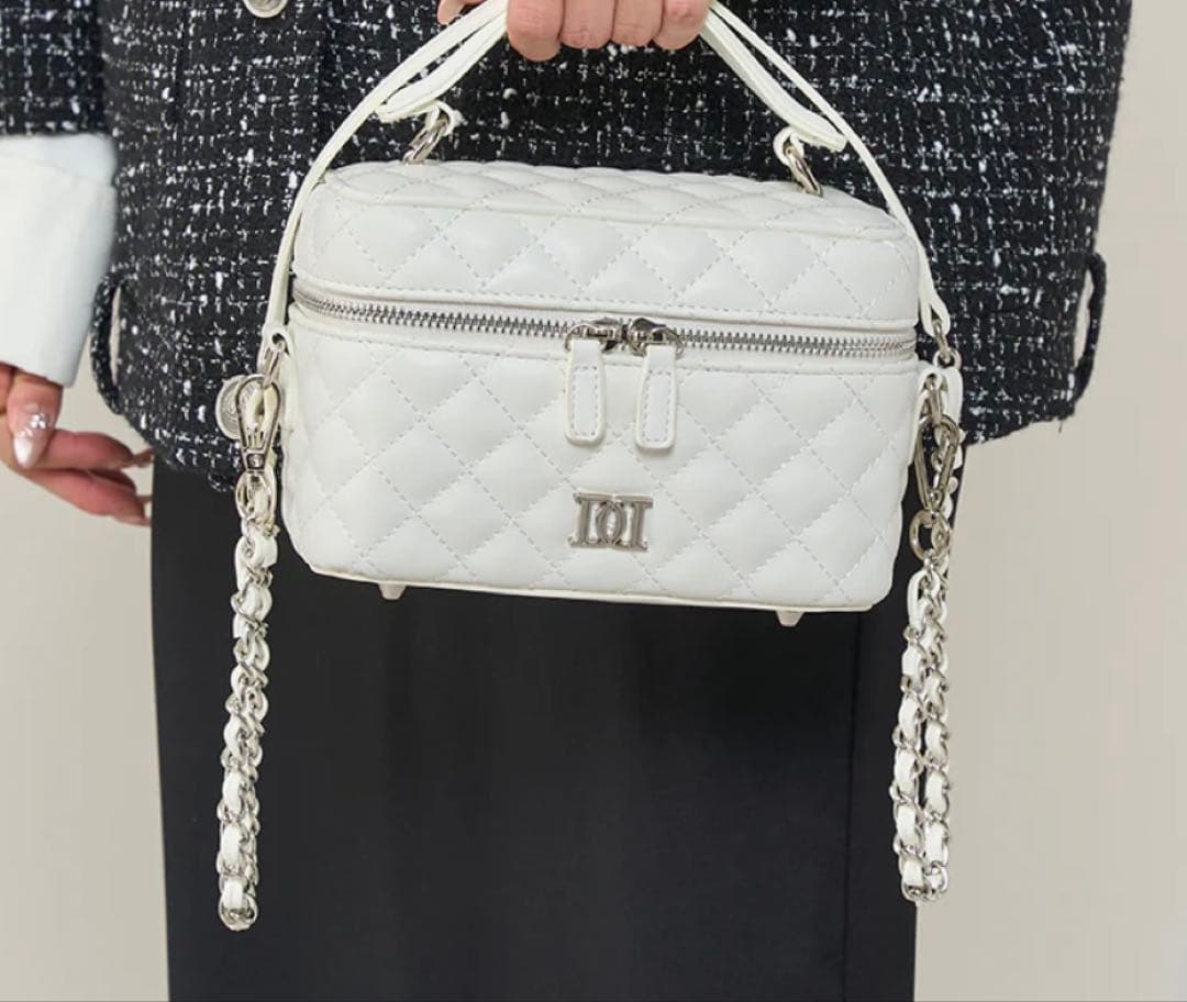 darich キルティングショルダーミニバッグ ホワイト