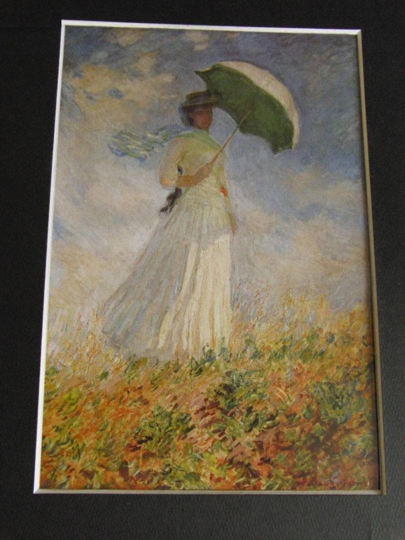 クロード・モネ「Woman with Umbrella Turned to th