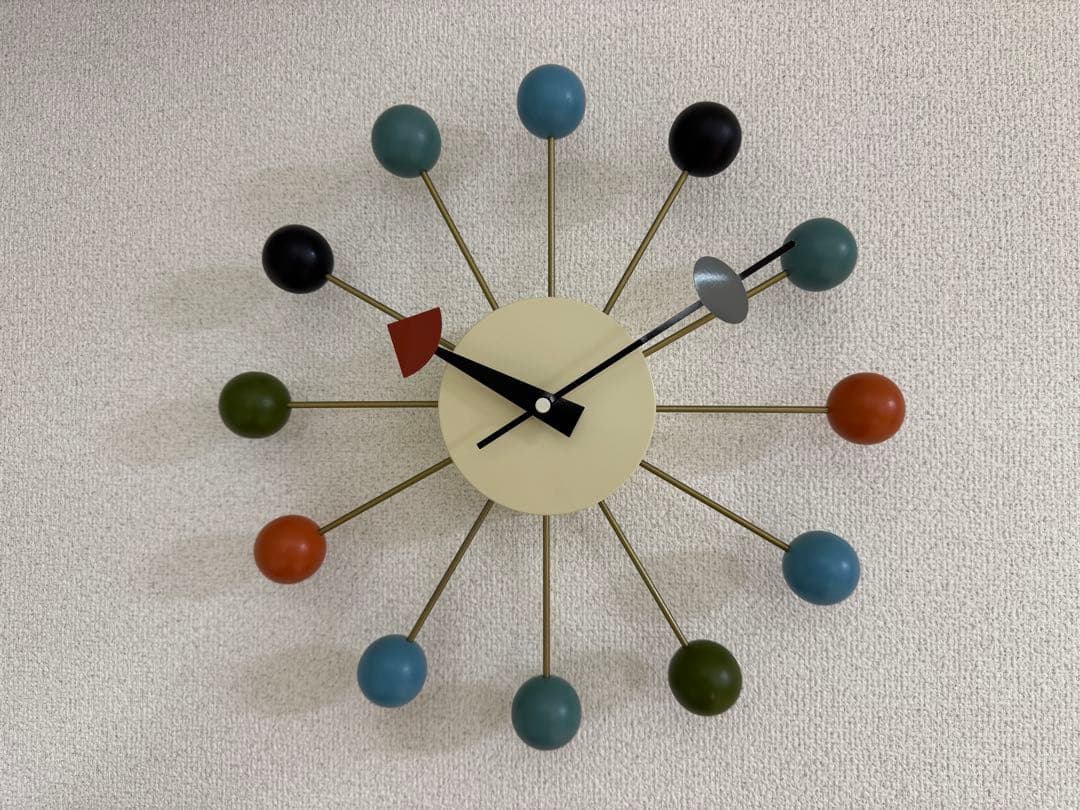 超美品 ジョージ・ネルソン ボールクロック 掛け時計