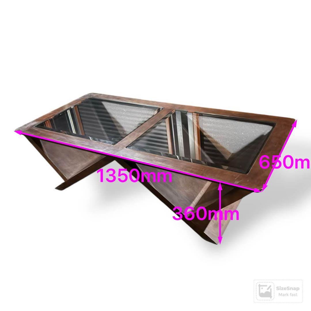 マルニ 木工 ガラス天板 ローテーブル｜モダンデザイン