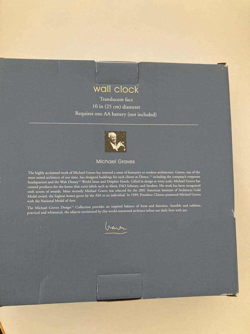 マイケルグレイブス　掛け時計　未使用保管品