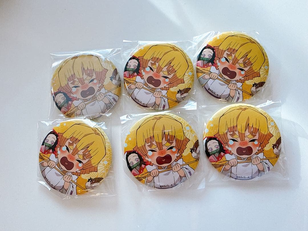 鬼滅の刃 ufotable カフェ ひなまつり ひな祭り 缶バッジ 我妻善逸