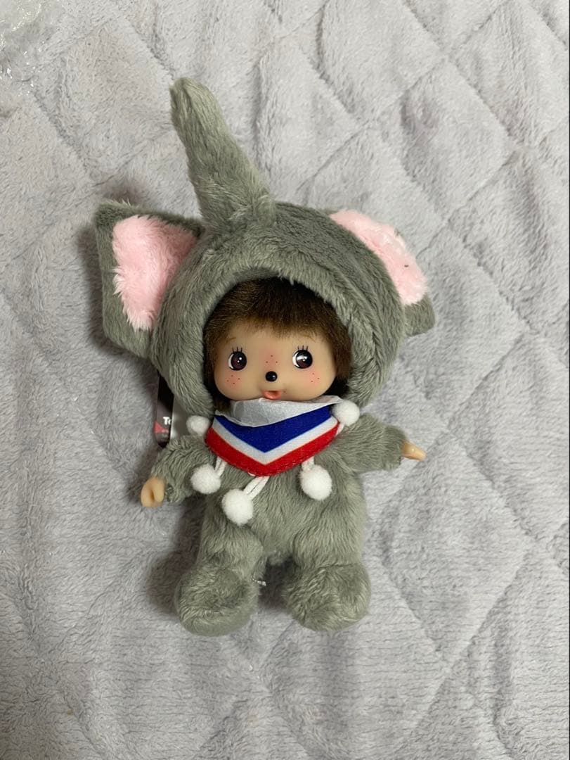 海外限定　ベビチッチ ゾウ　エレファント モンチッチ 3個 ピンク グレー 水色