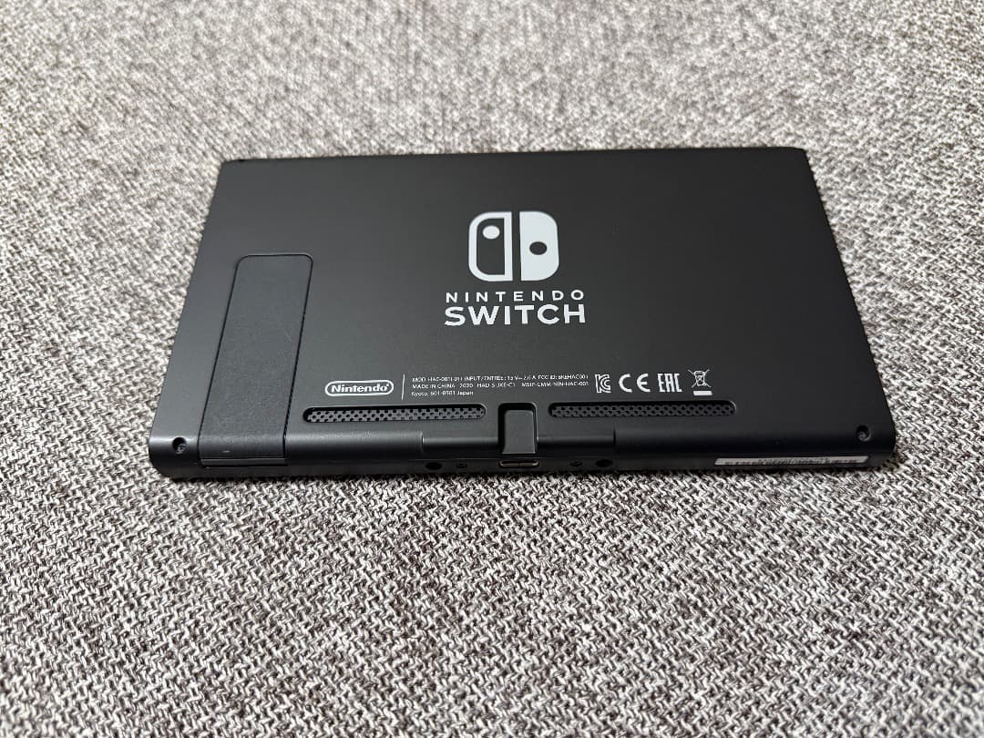 画面傷なしNintendo Switch 本体 グレー バッテリー強化版 完備品