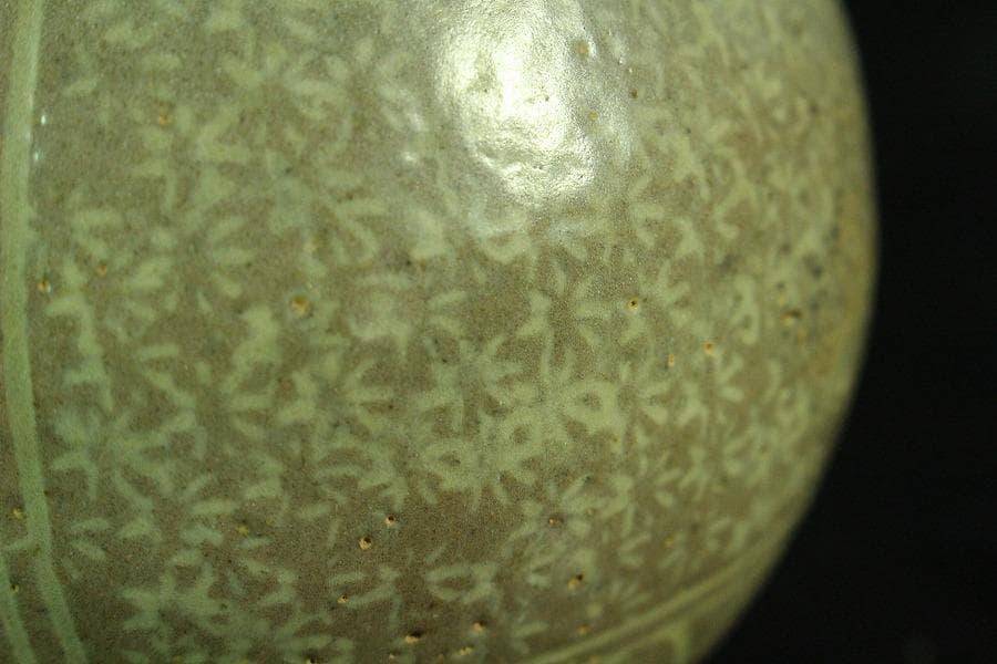 高麗美術 李朝 柳模様 徳利(K-A826)