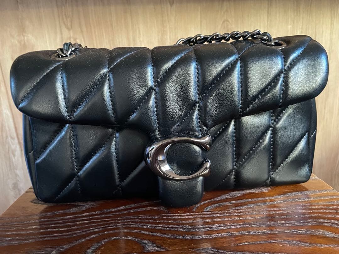 coach コーチタビーショルダー バッグ26 ブラック CP150