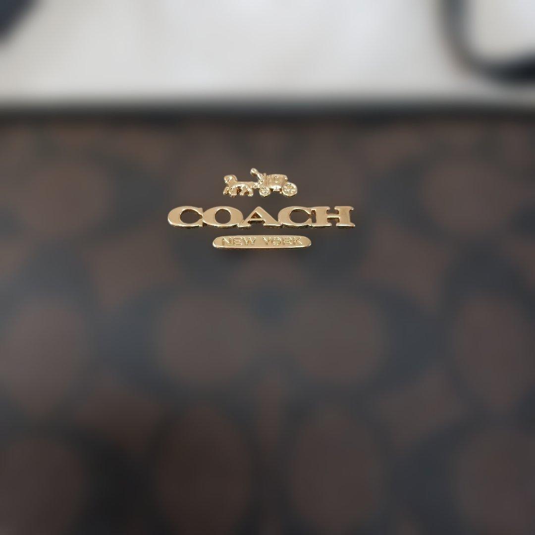 新品未使用COACH ショルダーバッグ ブラウン/ブラック