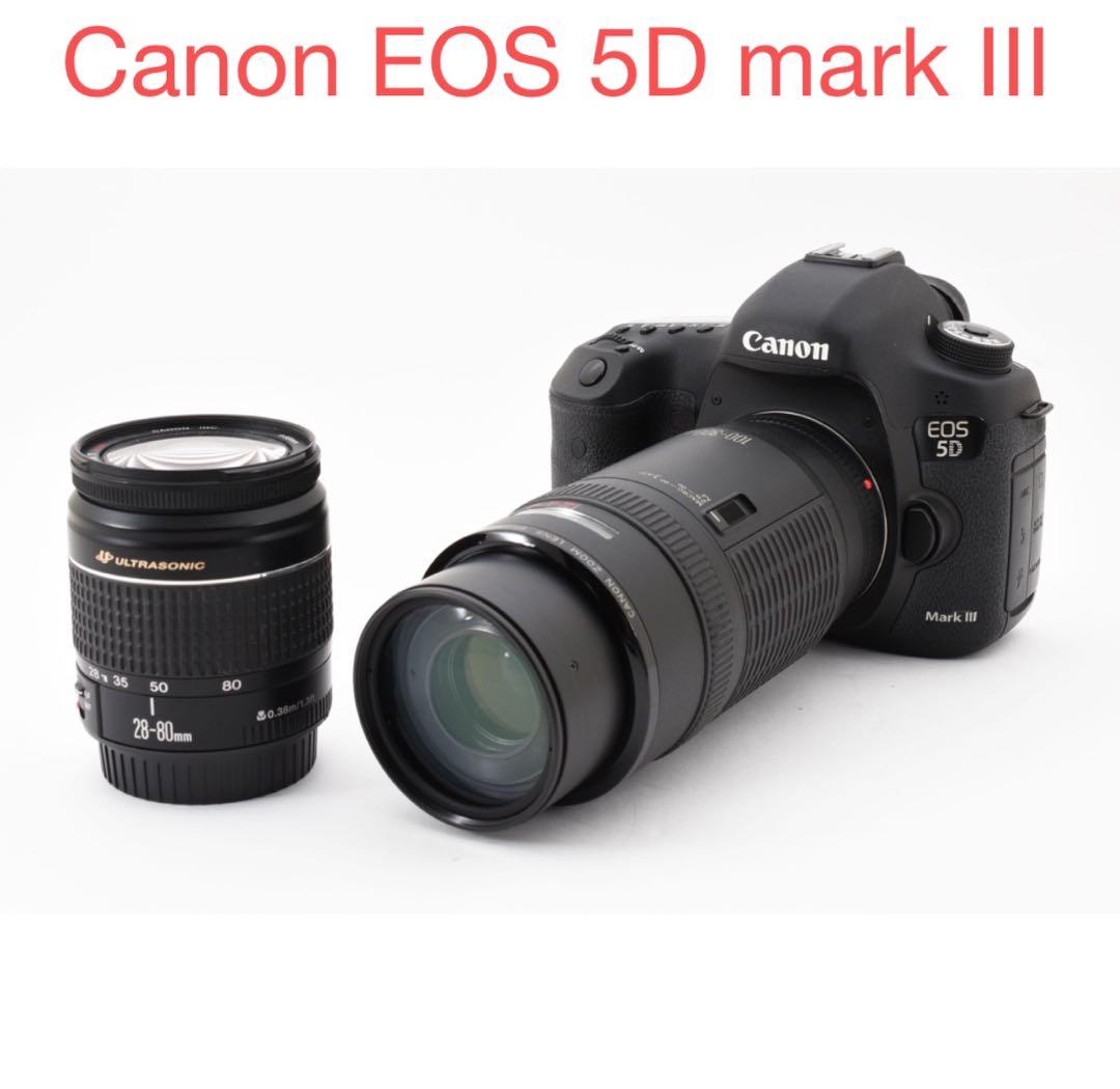 動作/高画質Canon EOS 5D MarkIII標準&望遠ダブルレンズセット