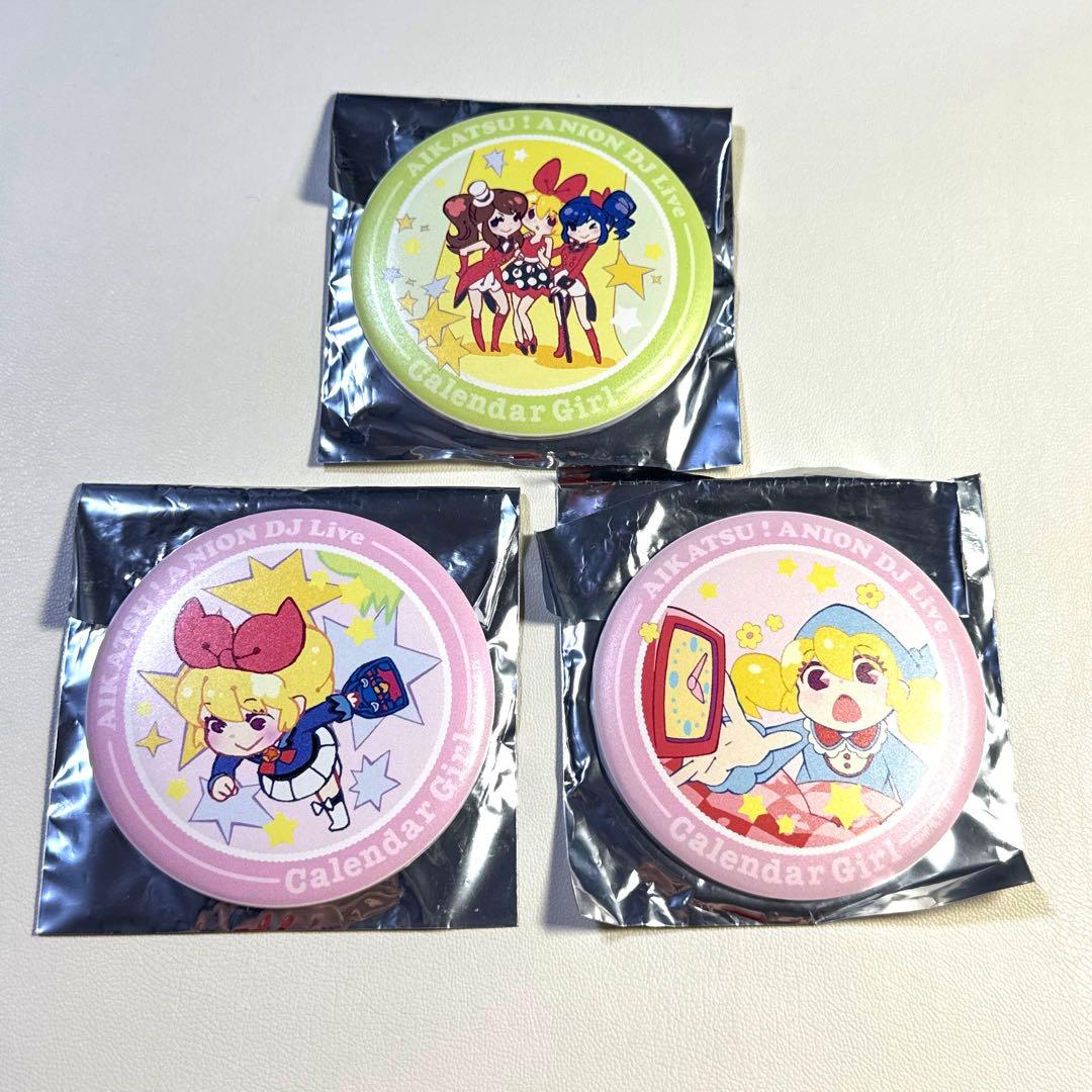 アイカツ　ミュージックカフェ　マグネット付きバッジ